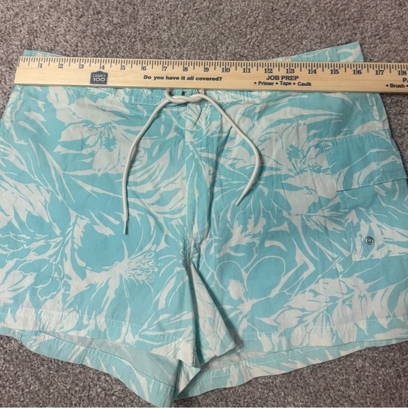 Women’s J. Crew sz 8 board beach shorts blue white - Picture 3 of 7